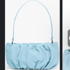 Staud bean bag purse tile blue